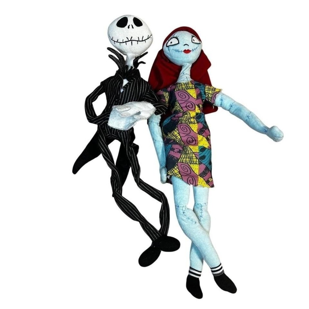 Jack Skellington Sally Nightmare Before Christmas Plush Dolls Set Stuffed Toys